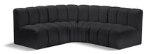 Load image into Gallery viewer, Arc - Faux Leather 4 Piece Corner Modular Sofa
