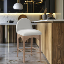 Load image into Gallery viewer, Waldorf - Chenille Stool With Natural Legs
