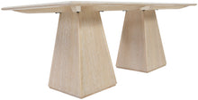 Load image into Gallery viewer, Atrium - Glass Top And Wood Base Dining Table
