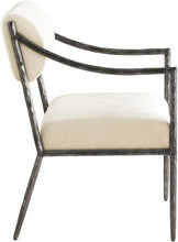 Load image into Gallery viewer, Bastille - Upholstered Dining Arm Chair (Set of 2) - Silver Frame
