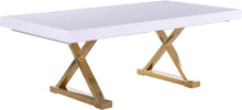 Load image into Gallery viewer, Excel - Extendable Dining Table with Gold Base
