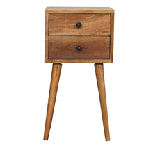 Load image into Gallery viewer, Mini 2 Drawer Nightstand
