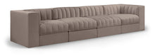 Load image into Gallery viewer, Rummi - Velvet Performance Fabric Upholstered 4 Piece Modular Sofa
