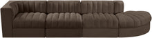 Load image into Gallery viewer, Rummi - Velvet Performance Fabric Upholstered 4 Piece Modular Sectional With Reverse Corner Chair
