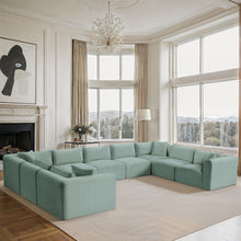 Load image into Gallery viewer, Shaggy - 9 Piece Modular U-Shaped Sectional
