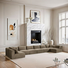 Load image into Gallery viewer, Shaggy - Fabric 8 Piece Modular U-Shaped Armless Sectional
