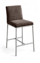 Load image into Gallery viewer, Reeves - Chenille Fabric Upholstered Counter Stool (Set of 2) - Silver Base
