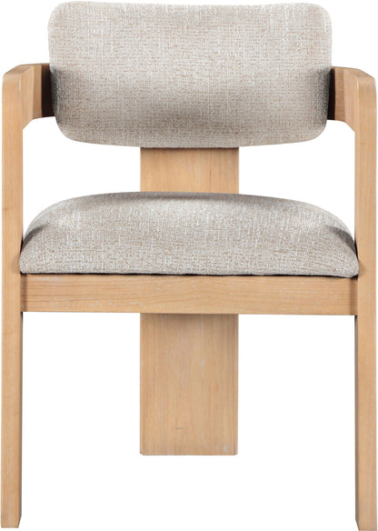 Sacha - Linen Dining Chair With Natural Base (Set of 2)