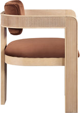 Load image into Gallery viewer, Sacha - Velvet Dining Chair With Natural Base (Set of 2)
