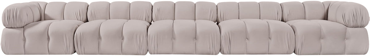 Orin - Fabric Velvet 5 Piece Modular Sofa