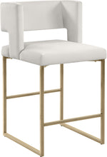 Load image into Gallery viewer, Caleb - Counter Stool with Gold Legs (Set of 2)
