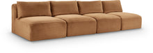 Load image into Gallery viewer, Shaggy - Fabric 4 Seat Modular Armless Sofa
