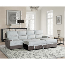 Load image into Gallery viewer, Kia - Sectional With Power And USB - Beige / Brown
