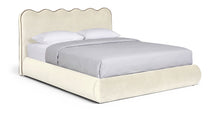 Load image into Gallery viewer, Tempo - Velvet Upholstered Bed - Cream
