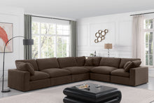 Load image into Gallery viewer, Comfy - 6 Piece Velvet Modular Corner Sectional

