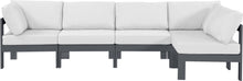 Load image into Gallery viewer, Nizuc - Outdoor Patio 5 Piece Modular Sectional With Gray Frame
