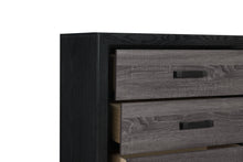 Load image into Gallery viewer, Lisbon - 4 Piece Twin Bedroom Set (Bookcase Twin Bed, Dresser, Mirror And Nightstand) - Black / Gray
