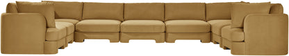 Hammond - Velvet Performance Fabric Upholstered 9 Piece Sectional