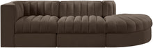 Load image into Gallery viewer, Rummi - Velvet Performance Fabric Upholstered 3 Piece Modular Sectional
