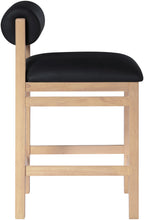 Load image into Gallery viewer, Roundhill - Faux Leather Counter Stool - Natural Frame
