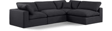Load image into Gallery viewer, Comfy - 4 Piece Linen Fabric Modular Armless Sectional
