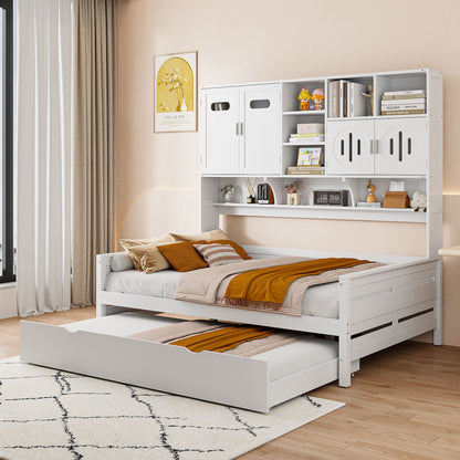 Daybed & All-In-One Cabinet And Shelf