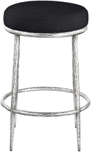 Load image into Gallery viewer, Ferro - Upholstered Backless Counter Stool With Brushed Silver Base
