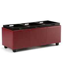 Load image into Gallery viewer, Avalon - Upholstered Storage Ottoman
