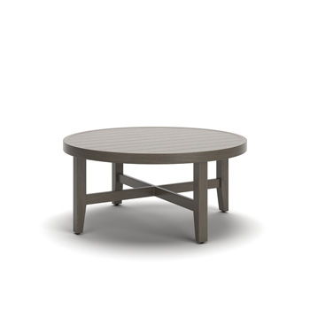 Point Sur - Round Cocktail Table - Beige / Brown - Ego Home Furniture