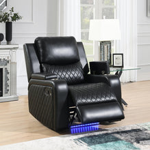 Load image into Gallery viewer, U126 - LED Reclining Chair - Black
