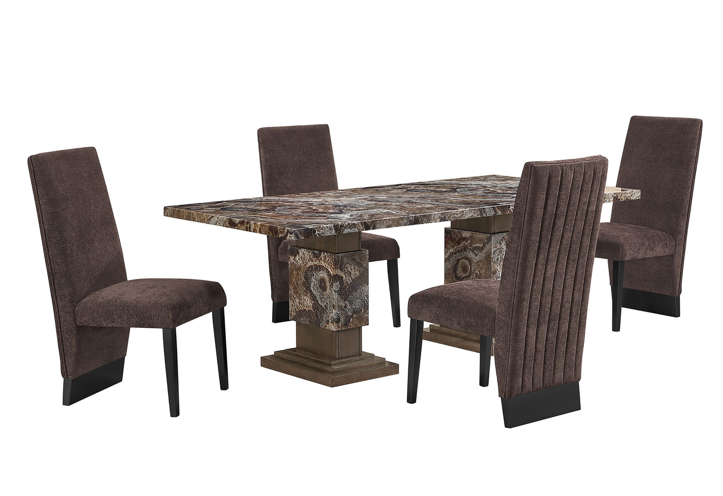 D12DC - Dining Chair - Brown