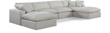 Load image into Gallery viewer, Comfy - 6 Piece Linen Modular Double Chaise Sectional
