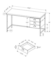 Load image into Gallery viewer, Computer Desk For Home Office, Laptop, 3 Storage Drawers, Contemporary &amp; Moder
