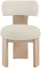 Load image into Gallery viewer, Atelier - Vegan Leather Upholstered Dining Chair (Set of 2) - Taupe / Painted Natural
