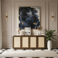 Load image into Gallery viewer, Windsor - Solid Wood And Brown Cane Sideboard / Buffet - Brown
