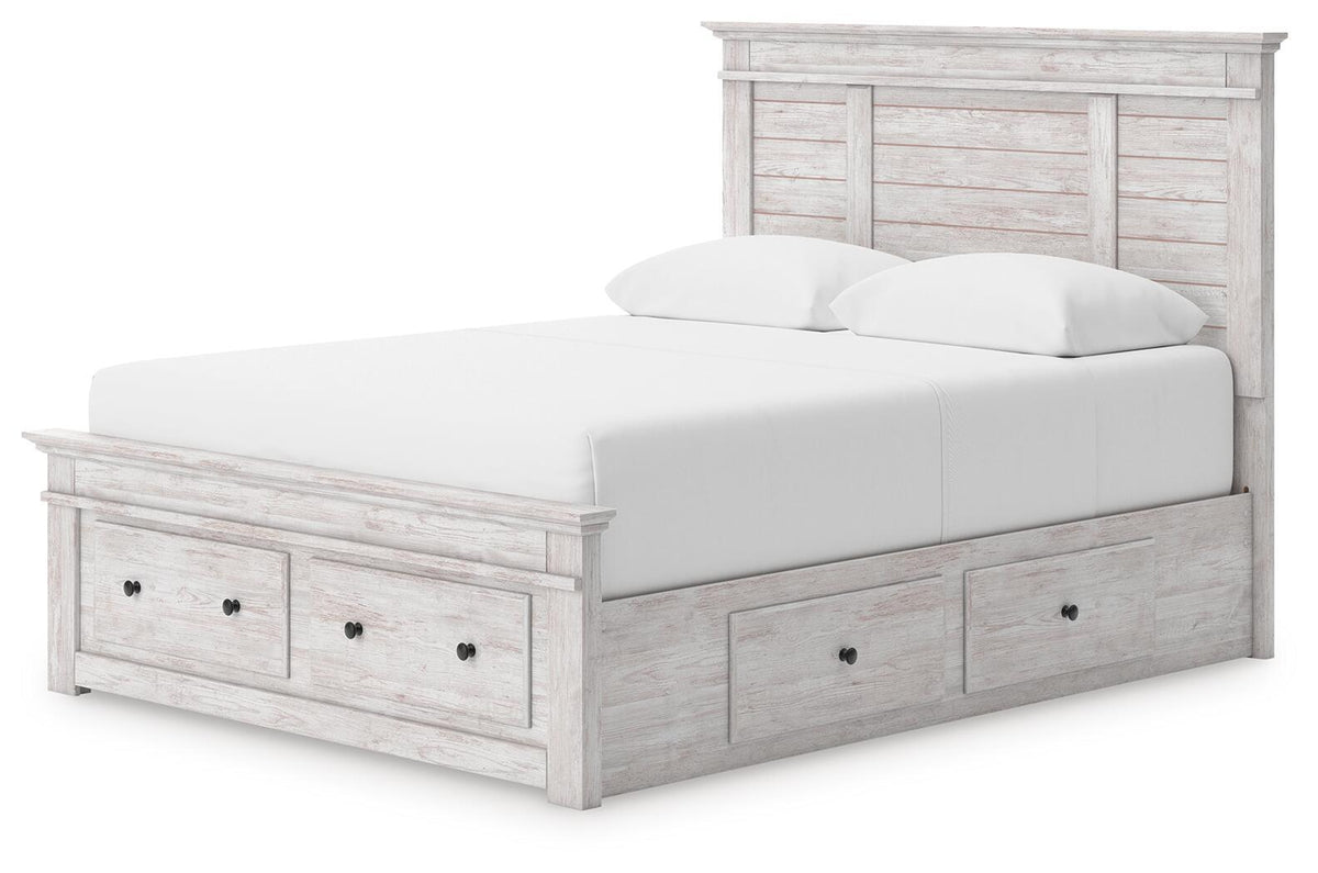 Makidern - Panel Storage Bed