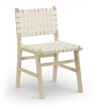Load image into Gallery viewer, Entwine - Vegan Leather Upholstered Dining Chair - Painted Natural
