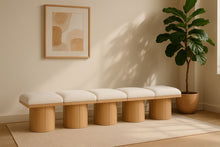 Load image into Gallery viewer, Pavilion - 5 Piece Modular Bench With Natural Base
