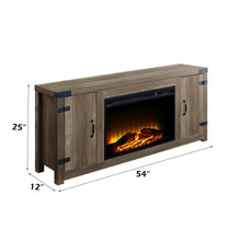 Load image into Gallery viewer, Tobias - Fireplace - Oak / Rustic
