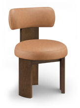 Load image into Gallery viewer, Atelier - Vegan Leather Upholstered Dining Chair (Set of 2) - Painted Brown Frame
