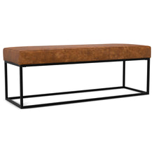Load image into Gallery viewer, Candice - Ottoman Bench - Tan / Black
