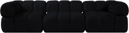 Orin - Velvet Performance Fabric Upholstered 3 Piece Modular Sofa