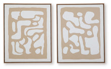 Load image into Gallery viewer, Waldett - Wall Art Set (Set of 2) - Beige / White
