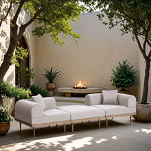 Load image into Gallery viewer, Laguna - 3 Piece 106.5" Outdoor Patio Modular Sofa With Backless Seat
