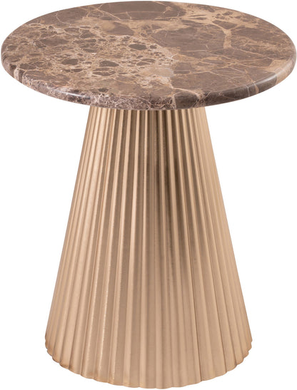 Cindra - Genuine Marble Top And Iron Base Table
