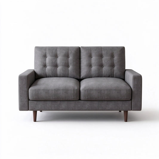 Loveseat Sofa, Tufted Back Upholstered 2 Seat Couch - Ego Home Furniture