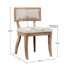 Load image into Gallery viewer, Classic Dining Chair With Curved Back (Set of 2) - Beige / Light Natural
