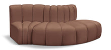 Load image into Gallery viewer, Arc - Faux Leather 3 Piece Modular Sofa
