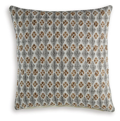 Dainwick - Pillow (Set of 4) - White / Gray / Brown