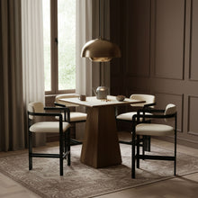 Load image into Gallery viewer, Aurum - Vegan Leather Upholstered Counter Stool With Graphite Black Base
